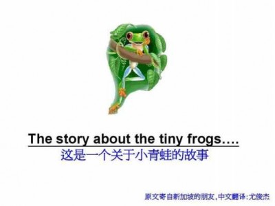 关于青蛙英文故事读后感的信息
